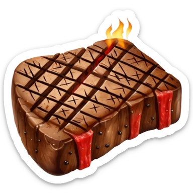 bistec de carne como el de tom y jerry sticker