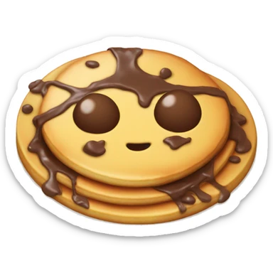 Soggy pancake with choco  sticker