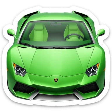 green lamborghini scion sticker
