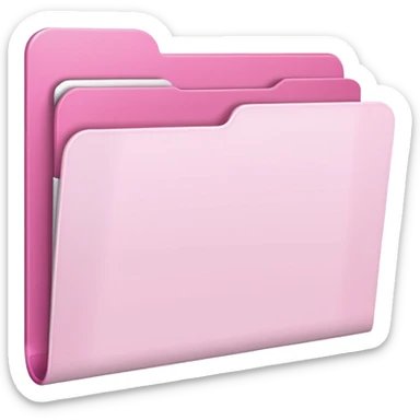 mix pink and white folder sticker