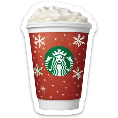 Starbucks holiday cup sticker