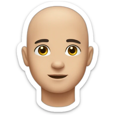 lukas half bald sticker