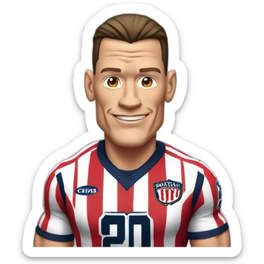 John cena with chivas jersey on sticker