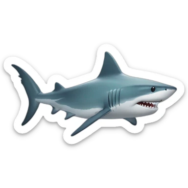 Requin qui fait un truc sticker
