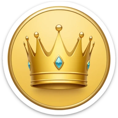 A yellow crown icon centered on a pale yellow circle, with a small ‘Pro’ tag at the lower-right sticker
