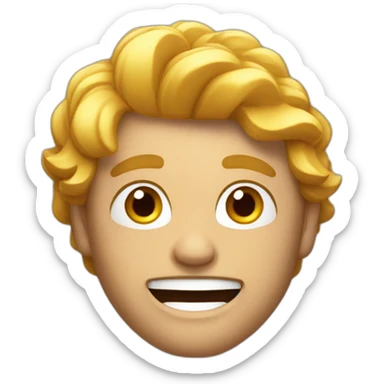 guy with much energy sticker