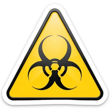 chemical weapons sign sticker