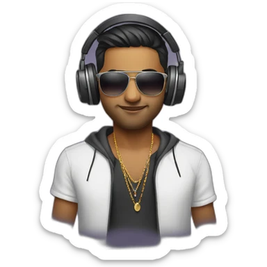 Indian dj sticker