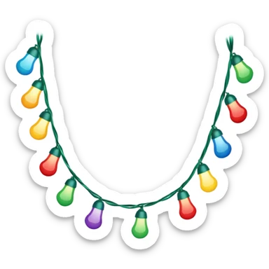 guirlande led de noel sticker