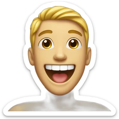 happy smile gay sticker