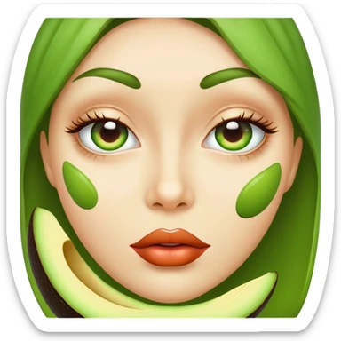 Palta con labios  sticker