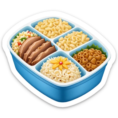 hawaiian plate lunch takeout sticker