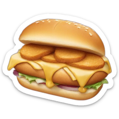 chicken sandwich sticker