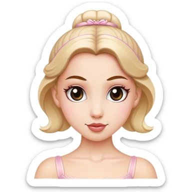 a ballerina white girl sticker