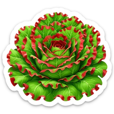 Lolla Rossa lettuce sticker