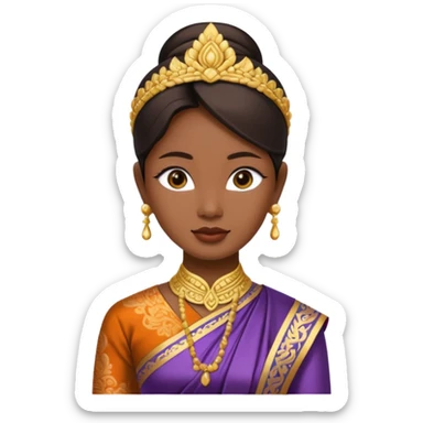 The emote is meant to depict a Thai woman in the classic attire of her country. sticker