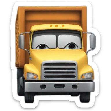 a truck honking loudly sticker