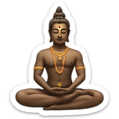 Shiva padmasana sticker