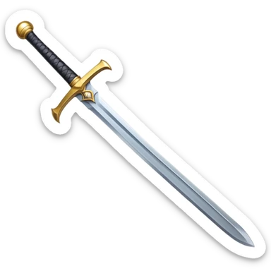 a sharp sword with metallic blade, kılıç sticker