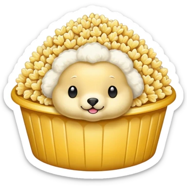 Popcorn seal sticker