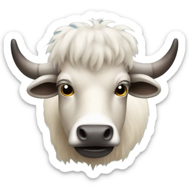 shaved yak sticker