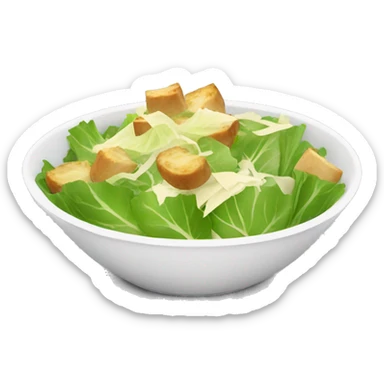 caesar salad in a bowl sticker