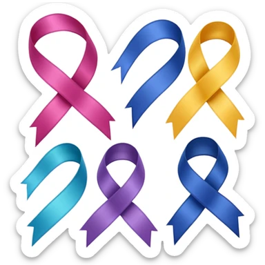 Ribbon of same design in all colors sticker