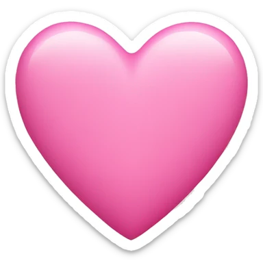 Pink heart sticker