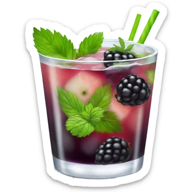 Blackberry mojito sticker