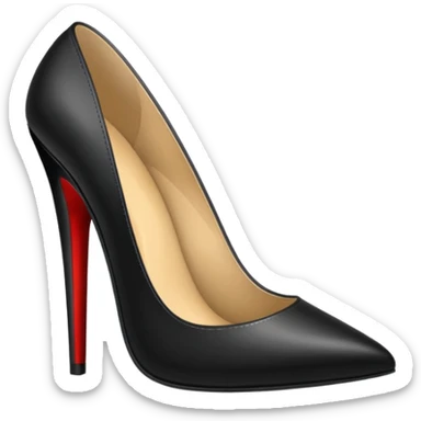 A high heel sticker
