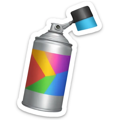 spray-paint-can-google-style sticker