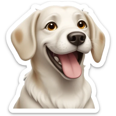 Happy dog sticker