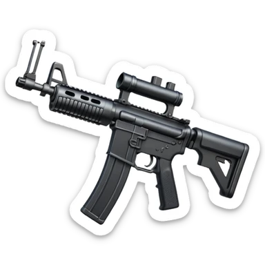 ar 15 with gun spray sticker