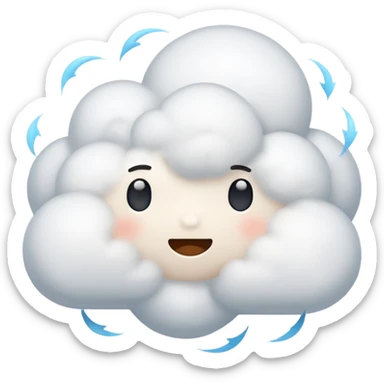 Animated cloud fight  sticker