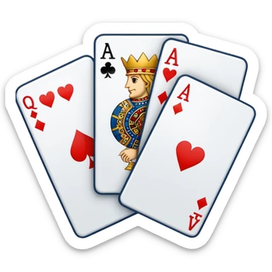 playing cards sticker