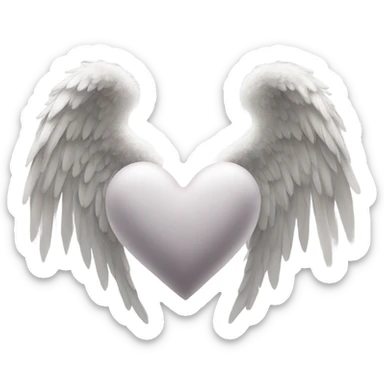 Beautiful Angel wings with a heart sticker