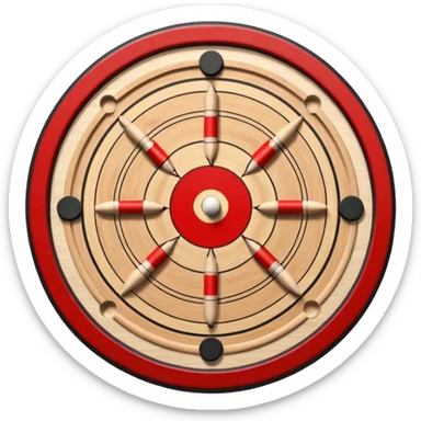 Please create carrom board game emoji in square format sticker