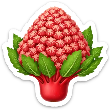 red and circle horseradish sticker