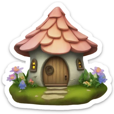 Fairy house sticker