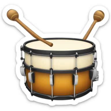 pandereta instrumento percusión sticker