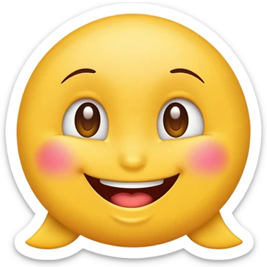 Flirty emoji face sticker