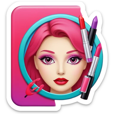 create an exclusive cosmetology advertising card template sticker