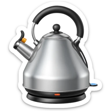 kettele with bottom heating sticker