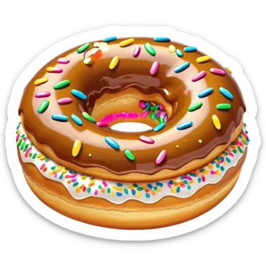 Treasure donut sticker