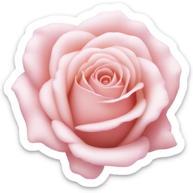 light pink rose  sticker