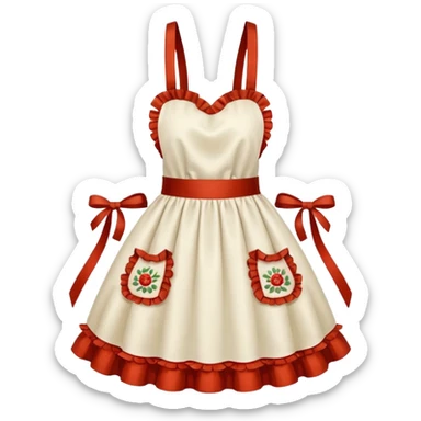 fancy kitchen apron  sticker