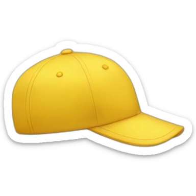 Yellow cap sticker
