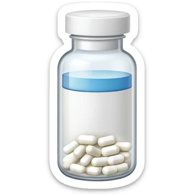 prescription medicine bottle with pill cap sticker