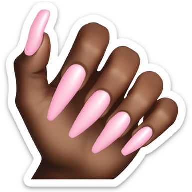 Light pink nails sticker