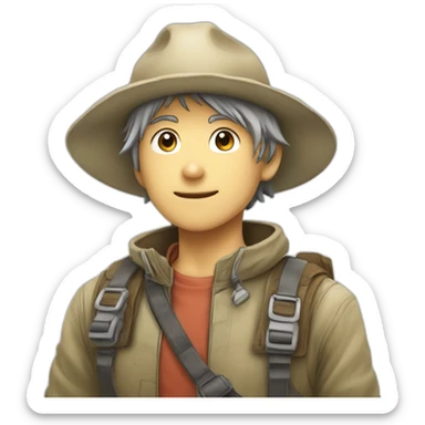 explorateur manga sticker